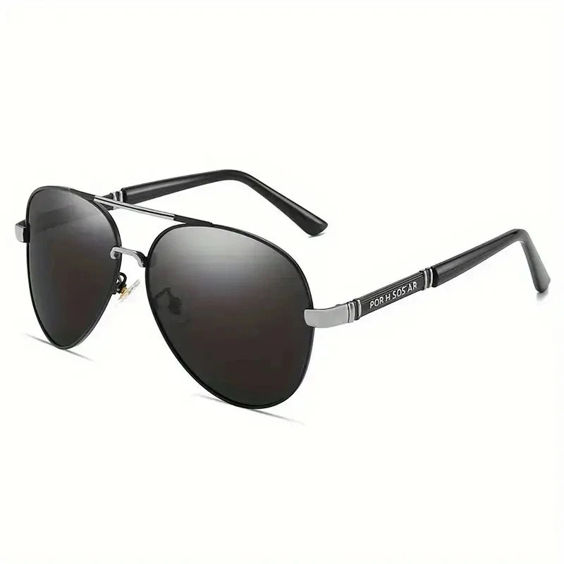 Metal Frame Brand Design Male Polarized Sunglasses
